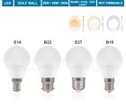 60W 40W 25W LED Round Golf Light Bulbs SES Small Screw E14 B22 E27 Bulb