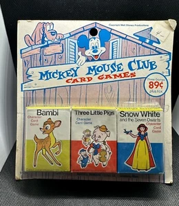 SEALED!! Disney Mini Games Playing Cards Snow White Collectible Vintage Russell - Picture 1 of 7
