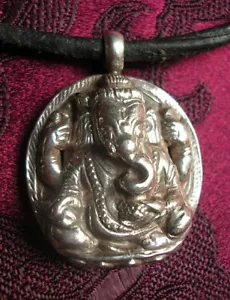 Tolles 925er silber Buddha Ganesha Anhänger - Amulett aus Nepal - Bild 1 von 1