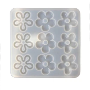 Flexible Flower Pendant Silicone Mold Epoxy Resin Jewelry Casting Tool - Picture 1 of 8