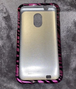 LG Aristo ms210 phone case pink & black animal print - Picture 1 of 2