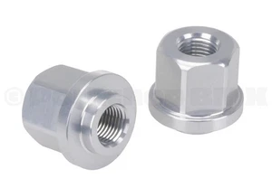 3/8" x 26T ADAPTER Achsmuttern passend für 14mm Ausfallenden (PAAR) SILBER - Bild 1 von 1