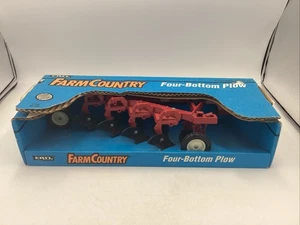 Ertl International 1/16 Scale Farm Country Four Bottom Plow Bodenbearbeitung 476 Neu 1993 - Bild 1 von 6