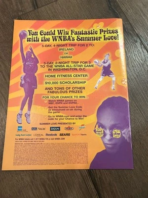 WNBA SHERYL SWOOPES Poster Ad Photo HOUSTON COMETS Summer - Image 1 of 2