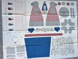 Mrs. Molly Mouse Sewing Helper Fabric Panel Joan Kessler for Concord Fabric New - Picture 1 of 5