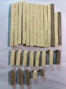 250+ Piezas Lego 1x1 Ladrillos 3005 y Platos 3024 Bronceado Claro Oscuro Desierto Paquete de Arena - Imagen 1 de 3