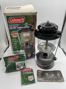 Coleman Powerhouse 295 Double Lantern With Shade And Mantles Boxed V.Clean - Picture 1 of 15
