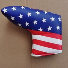 USA Flag Star Golf Putter Headcover Blade Putter Cover