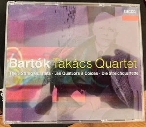 Bartok: The 6 String Quartet (Takacs Quartet) 2CD Decca - Foto 1 di 2