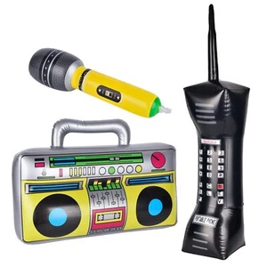 Inflatable Boom Box 90s Prop Inflatable Mobile Phones Inflatable Microphones ... - Picture 1 of 6
