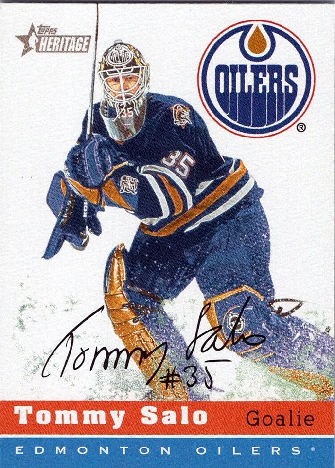 2000-01 Topps Heritage #66 Tommy Salo Edmonton Oilers - Image 1 of 2