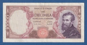 ITALIA // ITALY -- 10000 LIRE ( 8.6.1970 ) -- MBC- // VF -- PICK 97e . - Picture 1 of 2
