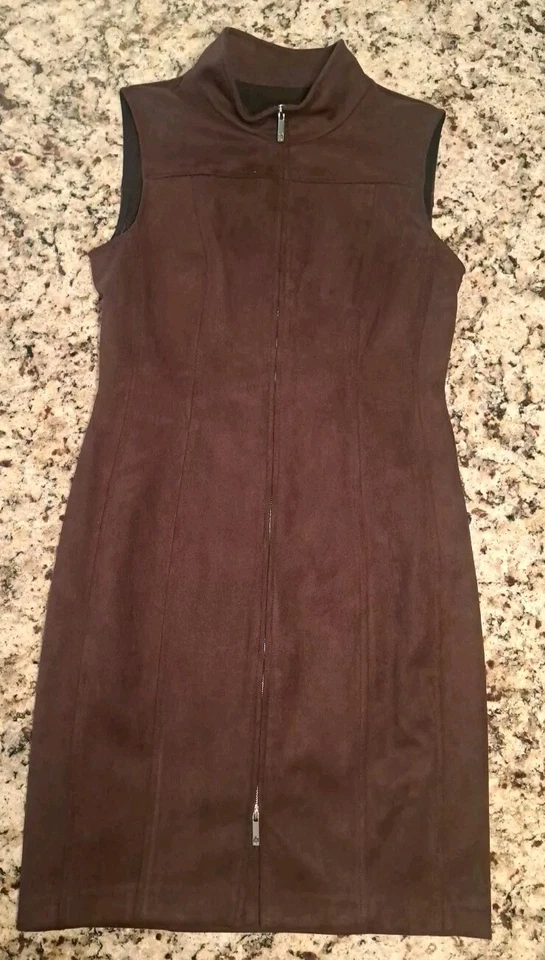 Vestido vaina Tommy Hilfiger para mujer de gamuza con cremallera frontal 10 Foto 1 de 3