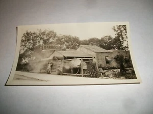 Foto Antigua DAVES PLACE Barbacoa Acera Servicio Carretera Parada Lateral Años 1930 Instantánea - Imagen 1 de 3