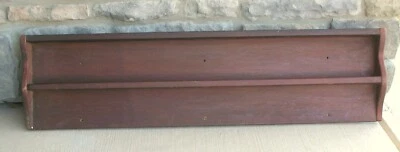 Vintage Painted 2-Tierer Wall Shelf Americana Folk Art Primitive Country - Image 1 of 4