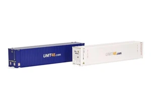 HO Scale Shipping container- 076937-002 - Container-Set 2 x 45 ft. "UNIT45" - Picture 1 of 4