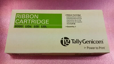 Cartucho de cinta de tela negro Tally Genicom 6300 LGe LGi LGL para 6306 PN 086039 Foto 1 de 4