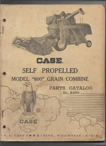 Original OEM OE Case Model 800 Self Propelled Grain Combine Parts Catalog # A656 - Picture 1 of 1