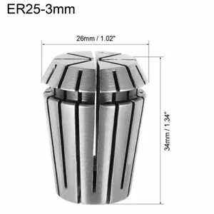 3mm ER25 3mm Spring Collet Chuck for CNC Engraving Machine Lathe Milling Tool - Picture 1 of 3