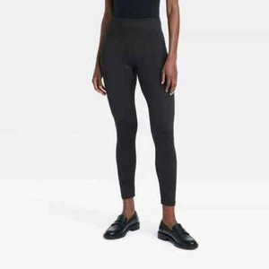 Leggings supersuaves para mujer con cintura ancha - Un nuevo día negros talla grande - Imagen 1 de 1