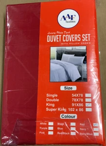 DOUBLE DUVET SET AND PILLOW CASES POLY COTTON DUVET SET BRGAIN PRICED SET A45/3 - Picture 1 of 2