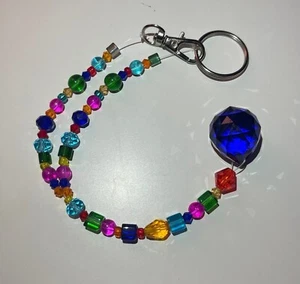 Adorno de espejo retrovisor con cuentas Suncatcher Car Charm cristal prisma tono joya - Imagen 1 de 10