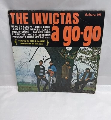 Vtg THE INVICTAS A GO-GO ROCK GARAGE RARE LP the Hook Hump SAHARA 101 1965 MONO  - Image 1 of 4