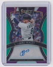 2020 Panini Select Signatures Tri-Color Prizm Jake Fraley Auto /49 #S-JF ST1