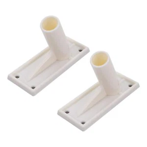 2Pcs Flag Pole Brackets, Wall Mount Flag Pole Holder Rack, Flag Pole Mounting... - Picture 1 of 9