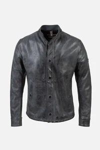Matchless Shoreditch Shirt Men's Leather Jacket Ottanio - W21 Collection - Picture 1 of 6