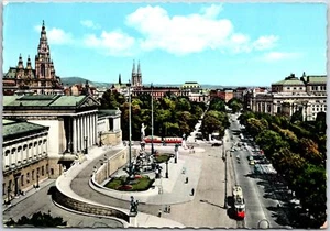 Antigua postal imperial de Viena de 1950 - Casa del Parlamento Ringstrasse Ayuntamiento - Imagen 1 de 2