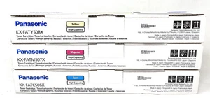 PANASONIC 506X 507X 508X ORIGINAL TONER CYAN MAGENTA GELB KX-MC 6020 [3 STÜCK] - Bild 1 von 1