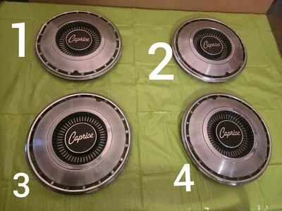 Tapacubos X 4 cubiertas de rueda vintage Chevrolet Caprice 1968-1969 14" Foto 1 de 4