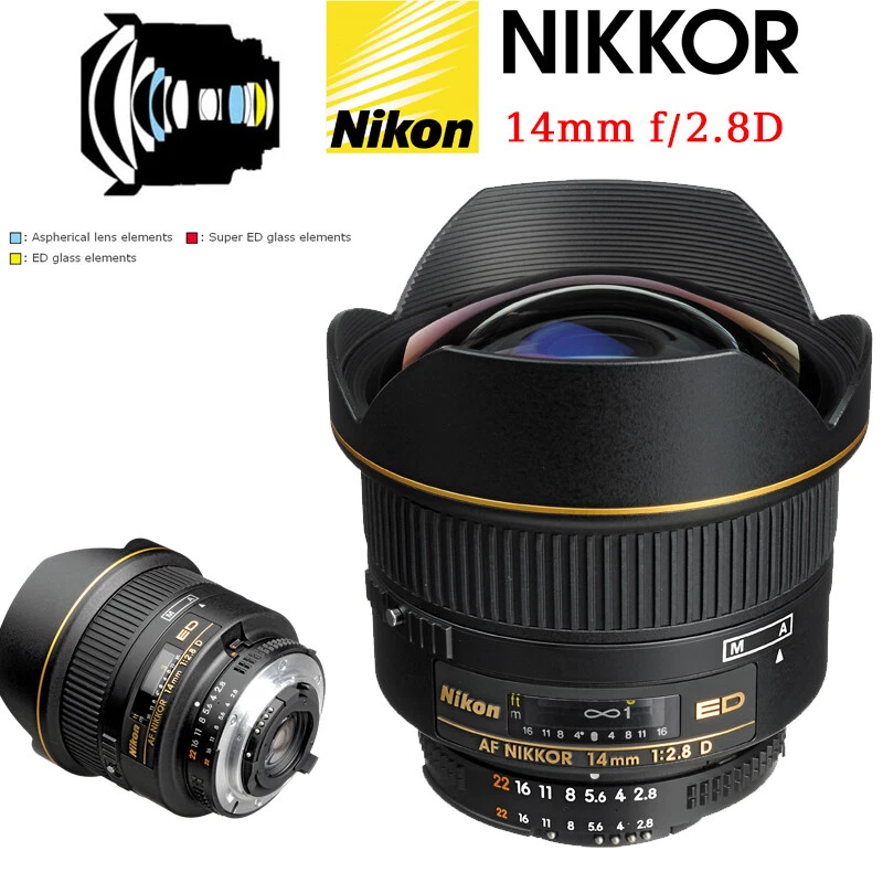 Nikon f/2.8 Camera Lenses 14mm Focal for sale - eBay