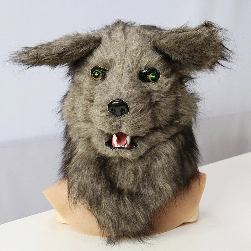 Gray Wolf Realistic Mask Party Celebrity Latex Headgear Costume Cosplay - Image 1 of 1