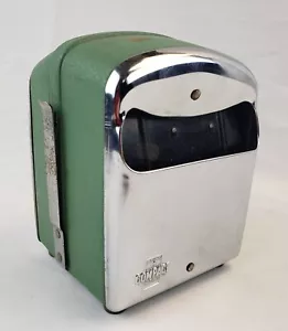 Vintage Marathon Compact Napkin Dispenser Holder Chrome Green Mid Century MCM - Picture 1 of 13