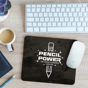 Pencil Power Mouse Mat Pad Funny Sketching Drawing Gift 24cm x 19cm - Picture 1 of 11