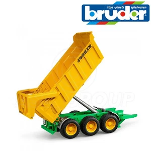 Bruder Toys 02212 Joskin Large Tipping Trailer Tri Triple Axle opening Tailgate - Picture 1 of 2