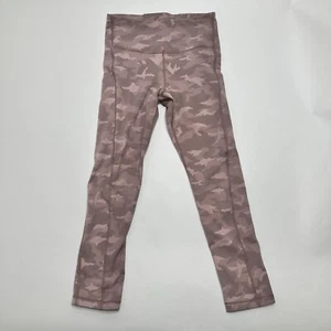 ATHLETA Womens Small TALL Pink Ultimate Stash Pocket Texture Camo Capri Leggings - Picture 1 of 10