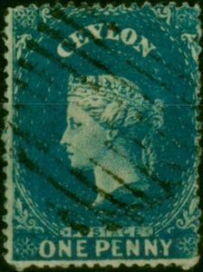 Ceylon 1861 1d hellblau SG19 fein gebraucht (2) - Bild 1 von 1