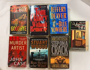 7 Murder MysteryThriller Crime books - by Box/Case/Clancy/Deaver/Wood+2 - Picture 1 of 9