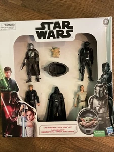 Star Wars 6 Figure Set Imperial Death Trooper The Mandalorian The Child - Picture 1 of 2