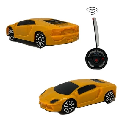 Top Racer Yellow RC Car 1:24 Scale – 2.4GHz Remote Control Toy Vehicle for Kids - Image 1 of 4