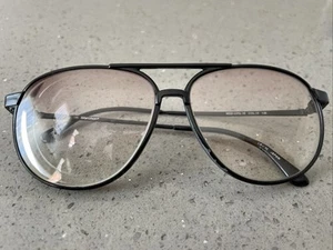 Marcos de gafas de aviador negros Marchon Japón MOD-CFG-18 COL.10 57-135 SOLAMENTE - Imagen 1 de 11