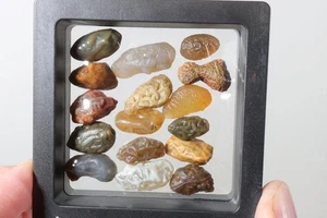 Mongolia Gobi Natural Agate specimen 20 Gr. mix lot A4 - Picture 1 of 13