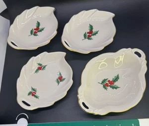 Vintage Pickard Porzellan Weihnachten Stechpalme Süßigkeitenschale 6"×5" Menge 4 - Bild 1 von 3