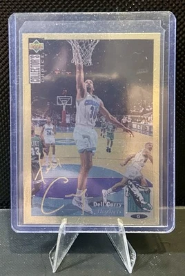 1994-95 Upper Deck Collector's Choice Dell Curry #30 Золотая фольга Подпись - Изображение 1 из 2