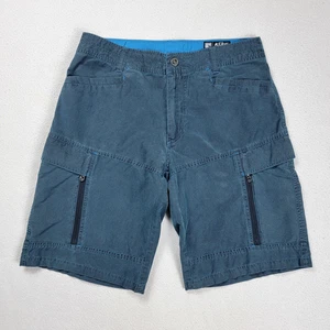 Pantaloncini cargo Kuhl vintage tinta patina uomo taglia 32 blu escursionismo outdoor campeggio - Foto 1 di 17