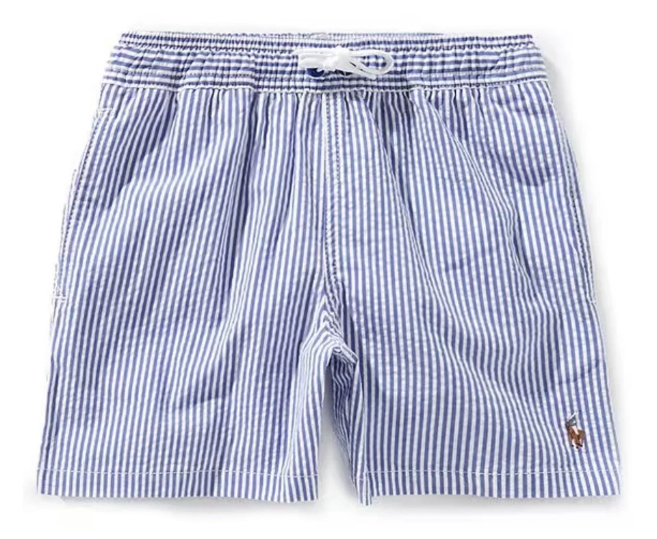 Shorts listrados masculinos Polo Ralph Lauren Seersucker novo com etiquetas. Tamanho 5. Eu 110 - Imagem 1 de 1