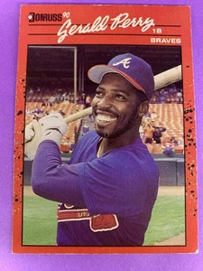 1990 Donruss Gerald Perry Atlanta Braves #153 Baseball Card - Picture 1 of 2
